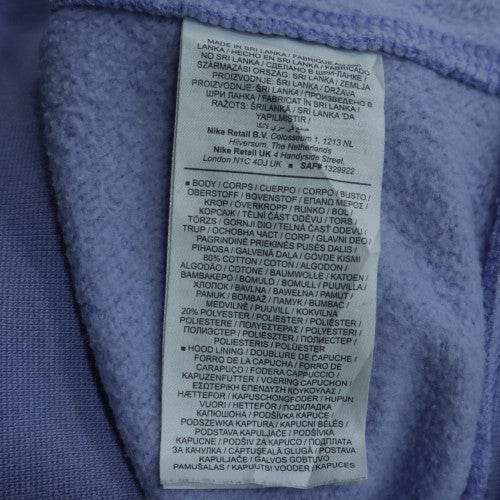 Nike Women’s Blue Pullover Hoodie Medium Fleece Sweatshirt