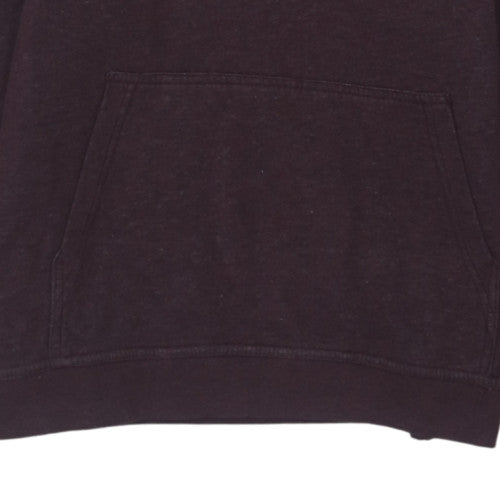 Nike Womens Burgundy Pullover Hoodie L Fleece Cotton Blend