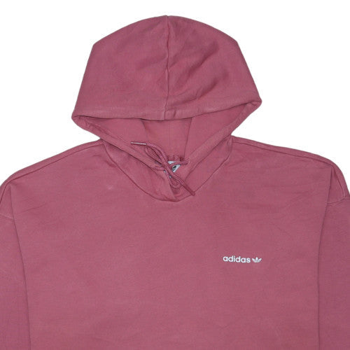Adidas Women’s Pink Pullover Hoodie Size L Cotton Casual
