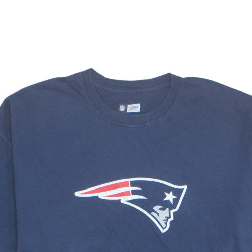 NFL Team Apparel Men's Navy Blue 2XL Crew Neck Graphic T-Shirt