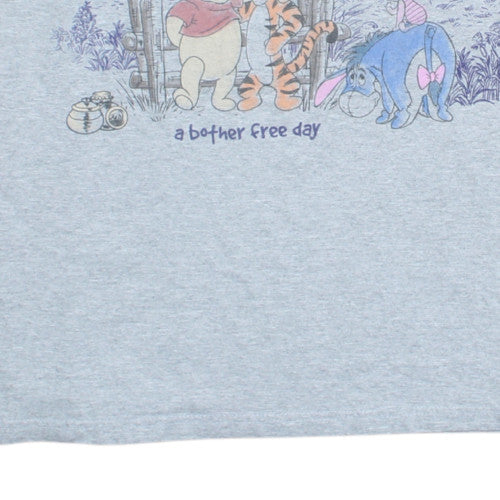 Disney Women’s Grey Winnie the Pooh Graphic T-Shirt XL