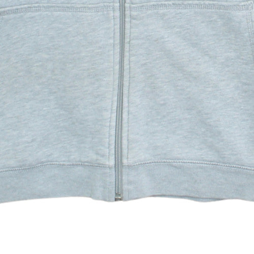 Nike Boys Grey Full Zip Hoodie Size L (12-13 Years) Fleece Sweatshirt