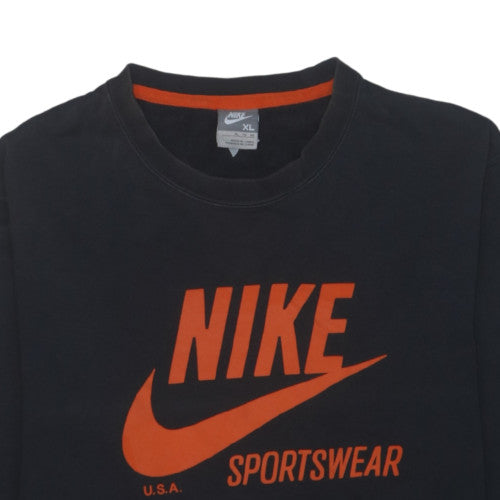 Nike Men's Black XL Pullover Sports Logo Sweatshirt