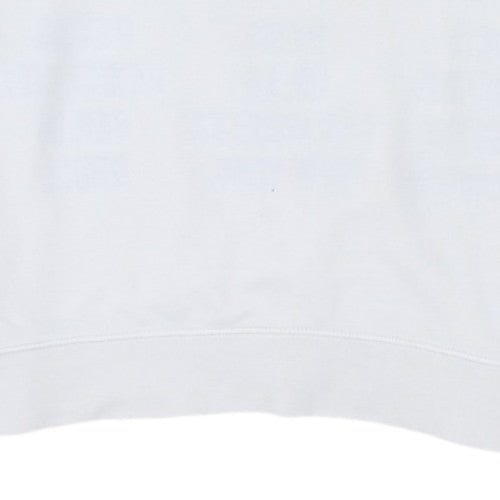 Nike Men's White Graphic Pullover Sweatshirt M Regular Fit