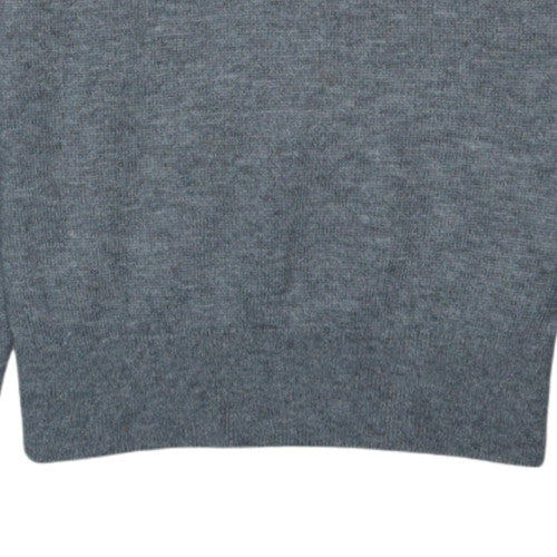 Tommy Hilfiger Men's Grey Wool 1/2 Zip Jumper Size M
