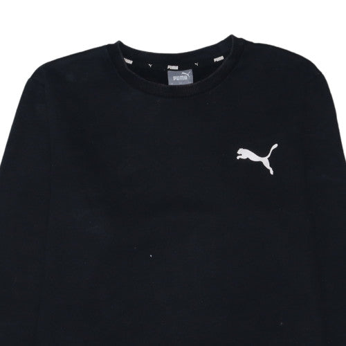 Puma Men's Black Crew Neck Pullover Sweatshirt Size M