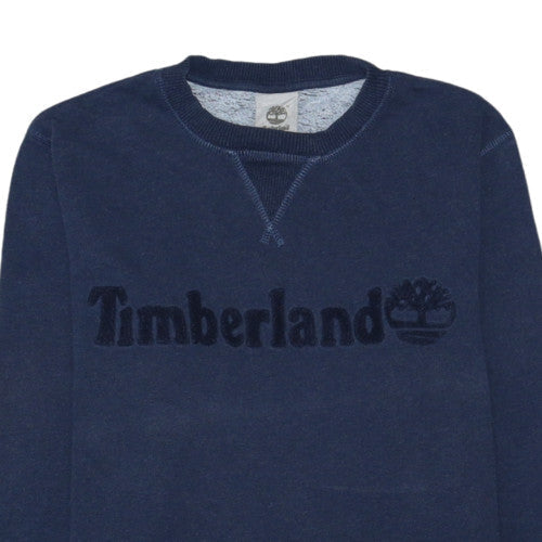 Timberland Men’s Blue Crew Neck Pullover Sweatshirt Size S