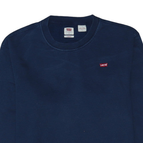 Levi's Men's Navy Blue Crew Neck Sweatshirt Size S Classic Fit