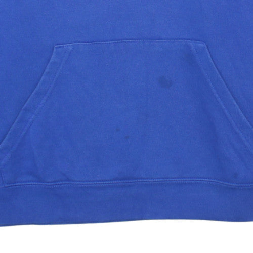 Majestic Mens Blue NY Giants Pullover Hoodie Size L Sports Fleece
