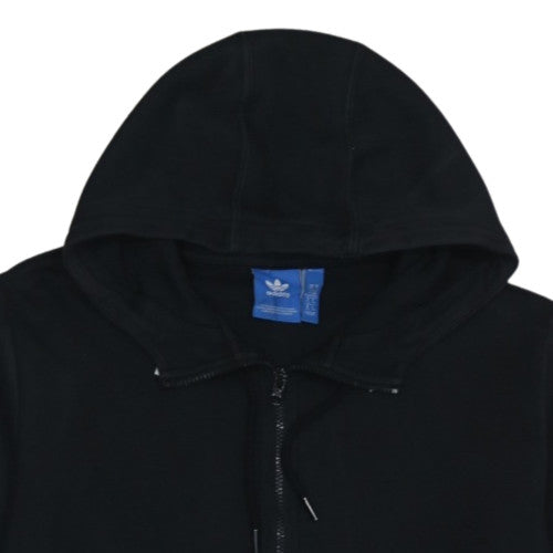 adidas Men's Black XL 1/2 Zip Hoodie with Logo Graphic
