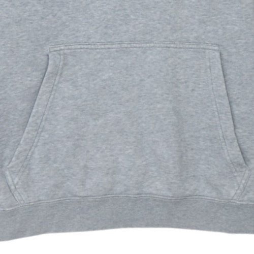 Nike Men Grey Pullover Hoodie Fleece Size M Regular Fit