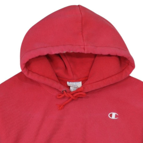 Champion Women’s Red Reverse Weave Pullover Hoodie Size L