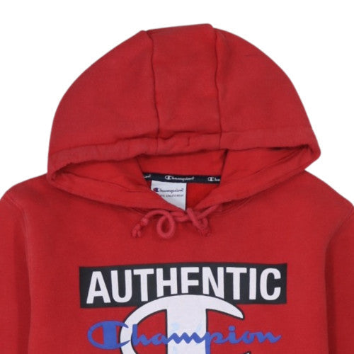 Champion Men's Red Pullover Hoodie S Authentic Athletic Fleece