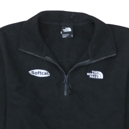 The North Face Men's Black Fleece 1/4 Zip Pullover Sweatshirt M