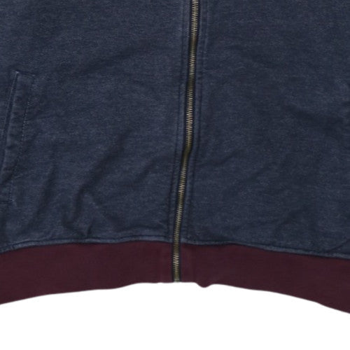 Adidas Men’s Blue Full Zip Hoodie L Regular Fit Jersey