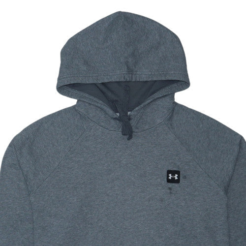 Under Armour Mens Grey Pullover Hoodie Size L Fleece Sweatshirt