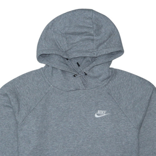 Nike Womens Grey Pullover Hoodie Medium Cotton Blend Casual