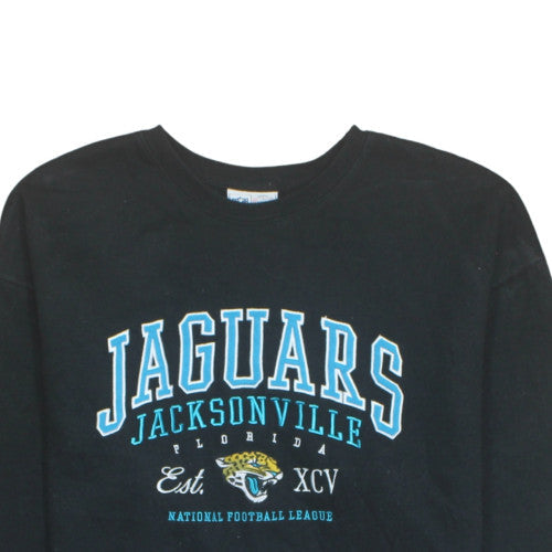 NFL Men’s Black Jacksonville Jaguars Sweatshirt L Crew Neck Pullover
