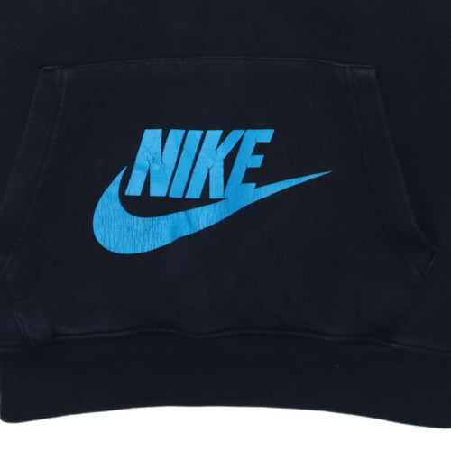 Nike Mens Black Pullover Hoodie S Graphic Logo Sports Fleece
