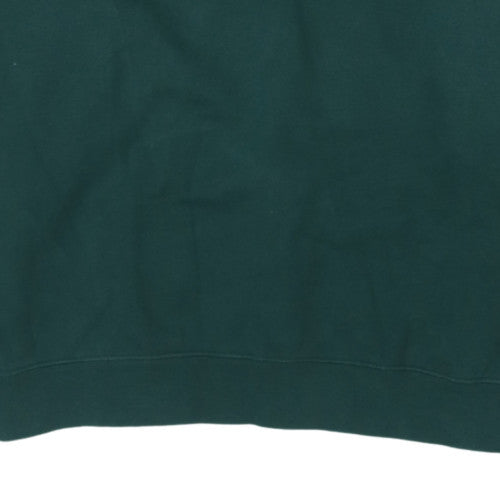 Ellesse Men’s Green Collared Henley Sweatshirt 2XL Regular Fit