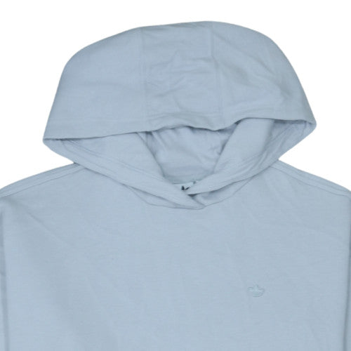 Adidas Womens Blue Pullover Hoodie Size UK 16 Cotton Blend Casual