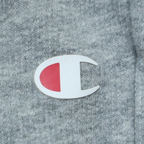 Champion Men's Grey L Sweatpants Jersey Tapered Fit Logo