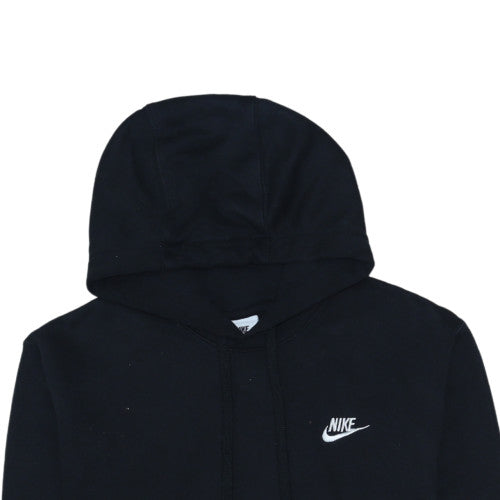 Nike Men's Black Small Pullover Hoodie Fleece Logo Sweatshirt