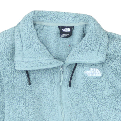 The North Face Women Blue Fleece Full Zip Jacket Size M