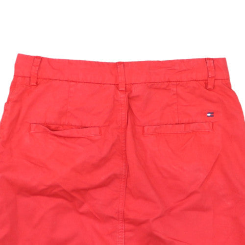 Tommy Hilfiger Women Red Cotton Short Skirt Size 8