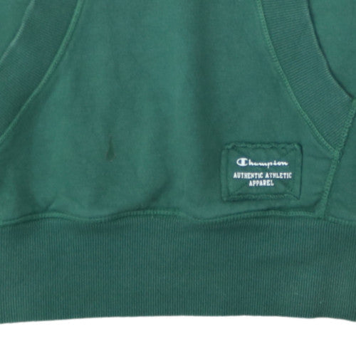 Champion Men's Green Pullover Hoodie M Fleece Graphic Sportswear