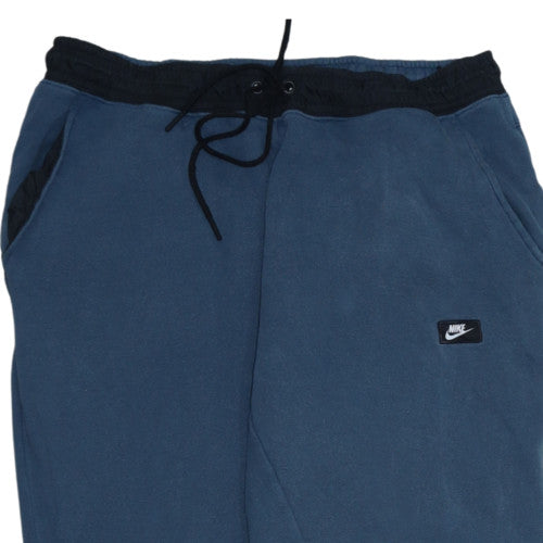Nike Men's Blue Jogger Sweatpants L Cotton Blend Drawstring