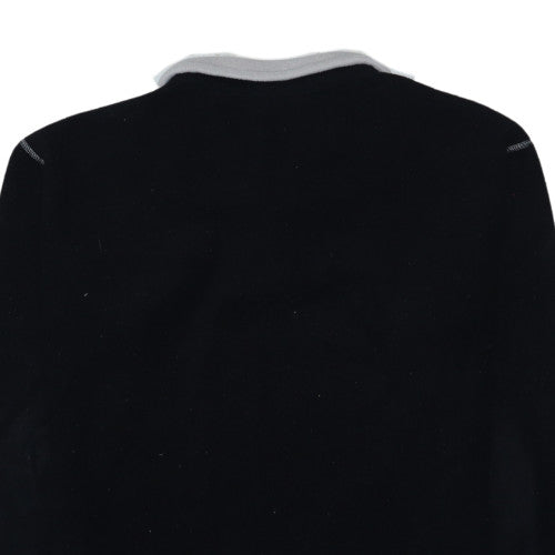 Cutting Edge Men's Black Fleece 1/4 Zip Pullover Sweatshirt L