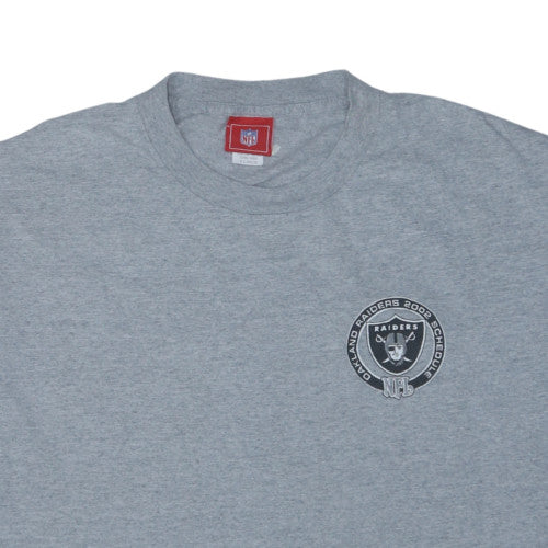 NFL Raiders Grey Men's X-Large Crew Neck Graphic T-Shirt