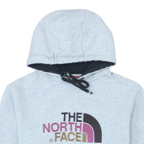 The North Face Men's Grey Pullover Hoodie M Fleece Logo Outdoor