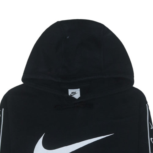 Nike Men's Black Pullover Hoodie M Sports Fleece Long Sleeve Logo