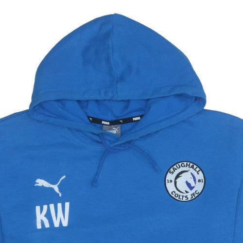 Puma Men's Blue 2XL Pullover Hoodie with Saughall Colts Logo