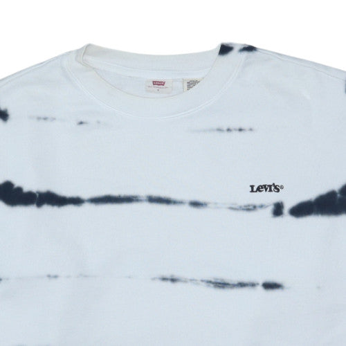 Levi's Womens White Tie-Dye Pullover Sweatshirt Size S