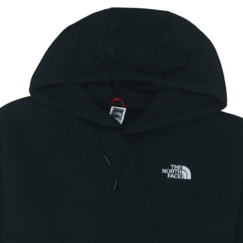 The North Face Men Black L Pullover Hoodie Cotton Blend Logo