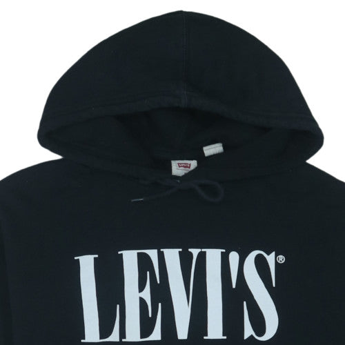 Levi's Women's Black Relaxed Fit Pullover Hoodie Size M