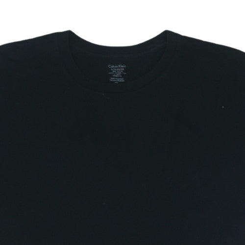 Calvin Klein Men's Black XL Crew Neck Cotton T-Shirt