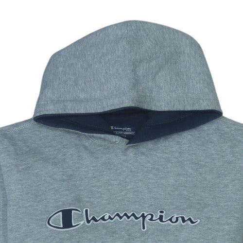 Champion Men's Grey Pullover Hoodie M Logo Regular Fit