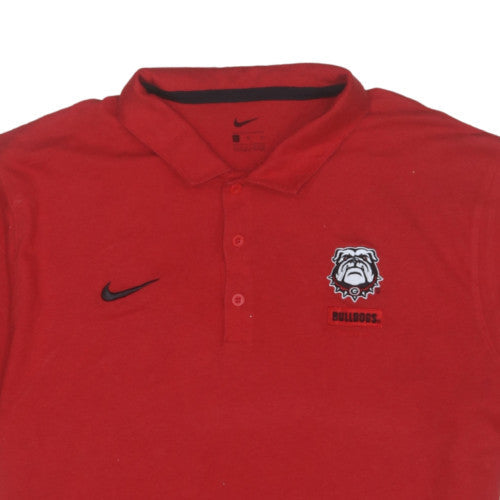Nike Men's Red Bulldogs Polo Shirt XL Classic Fit