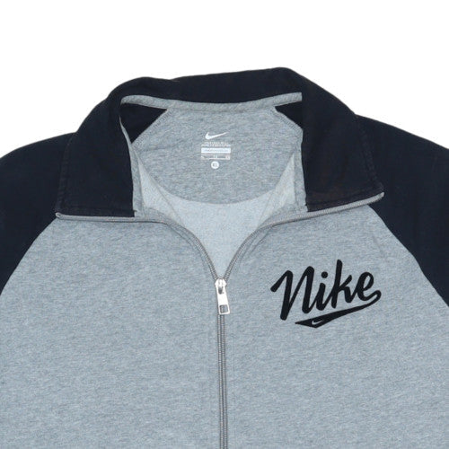 Nike Women’s Grey Full Zip Sweatshirt XL – Athletic Casual Style
