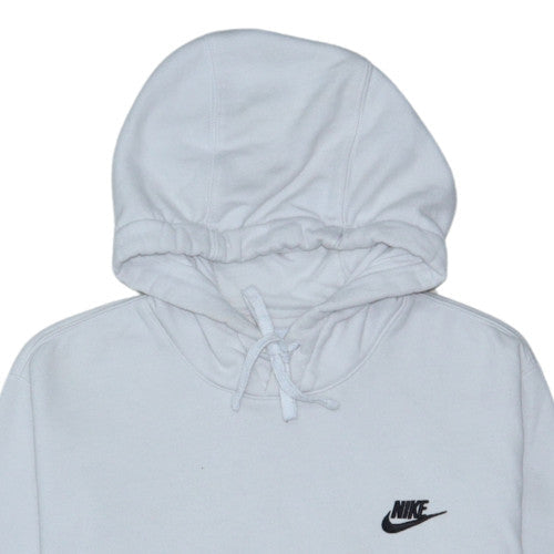 Nike Men's White Pullover Hoodie Small Regular Fit Logo Fleece