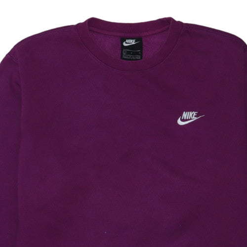 Nike Womens Purple Crew Neck Pullover Sweatshirt Size L