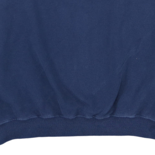 Lacoste Womens Navy Crew Neck Cotton Sweatshirt Size 10 Classic Fit