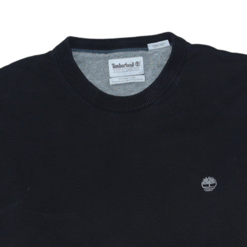 Timberland Men's Black Cotton Crew Neck Pullover Jumper M