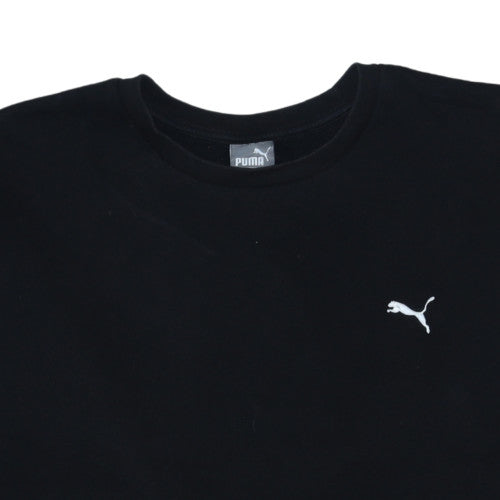 Puma Mens Black XL Crew Neck Pullover Sweatshirt Logo Print