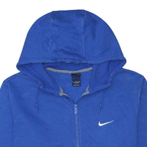 Nike Men's Blue Full Zip Hoodie XL Sports Cotton Fleece