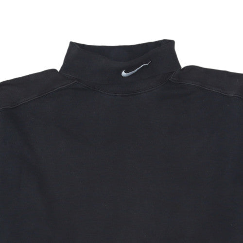 Nike Men's Black M Long Sleeve Mock Neck Sweatshirt